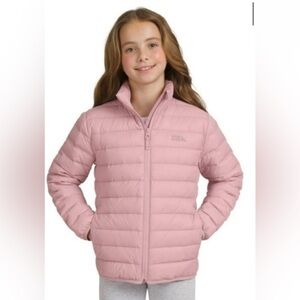 Eddie Bauer NWT/NEW Youth Girls Small 6/7 Pink Down Filled Packable 650 Jacket